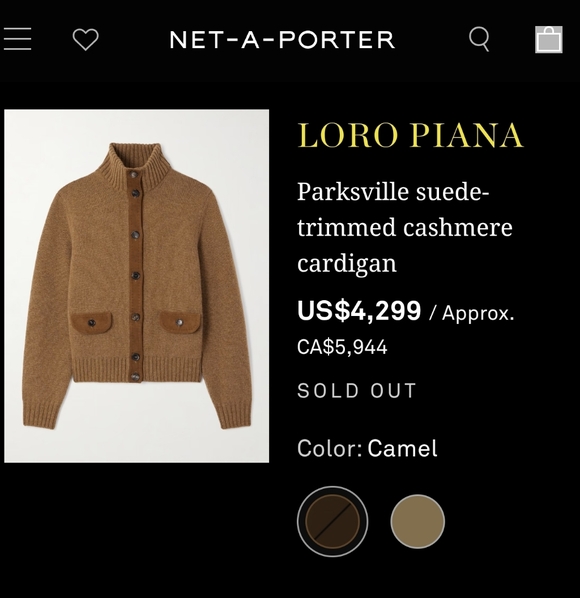 Loro Piana Cashmere Full Zip Cardigan - Picture 10 of 10